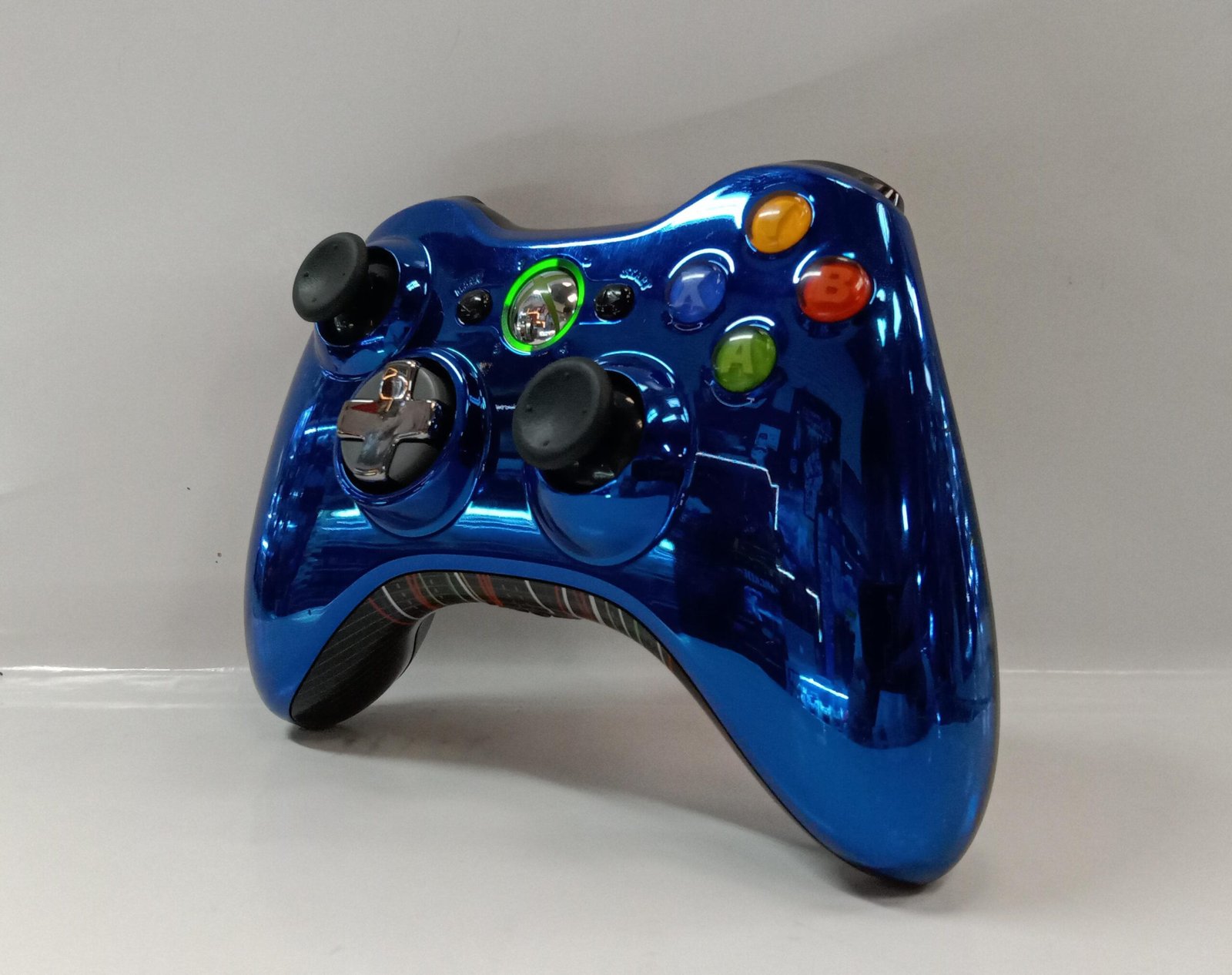 Control Xbox 360 Original (Azul Metalico)